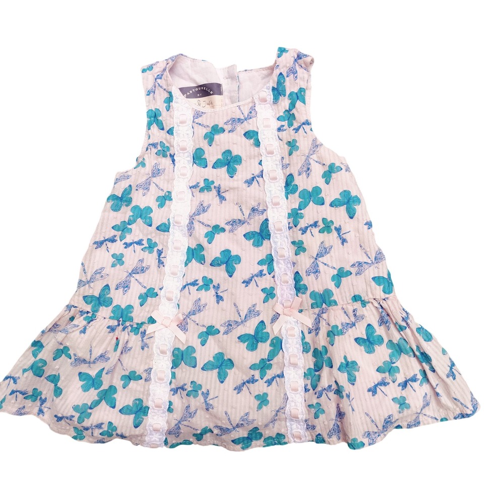 Pastourelle by Pippa & Julie 18M Baby Girl Dress Butterfly Dragonfly Pink